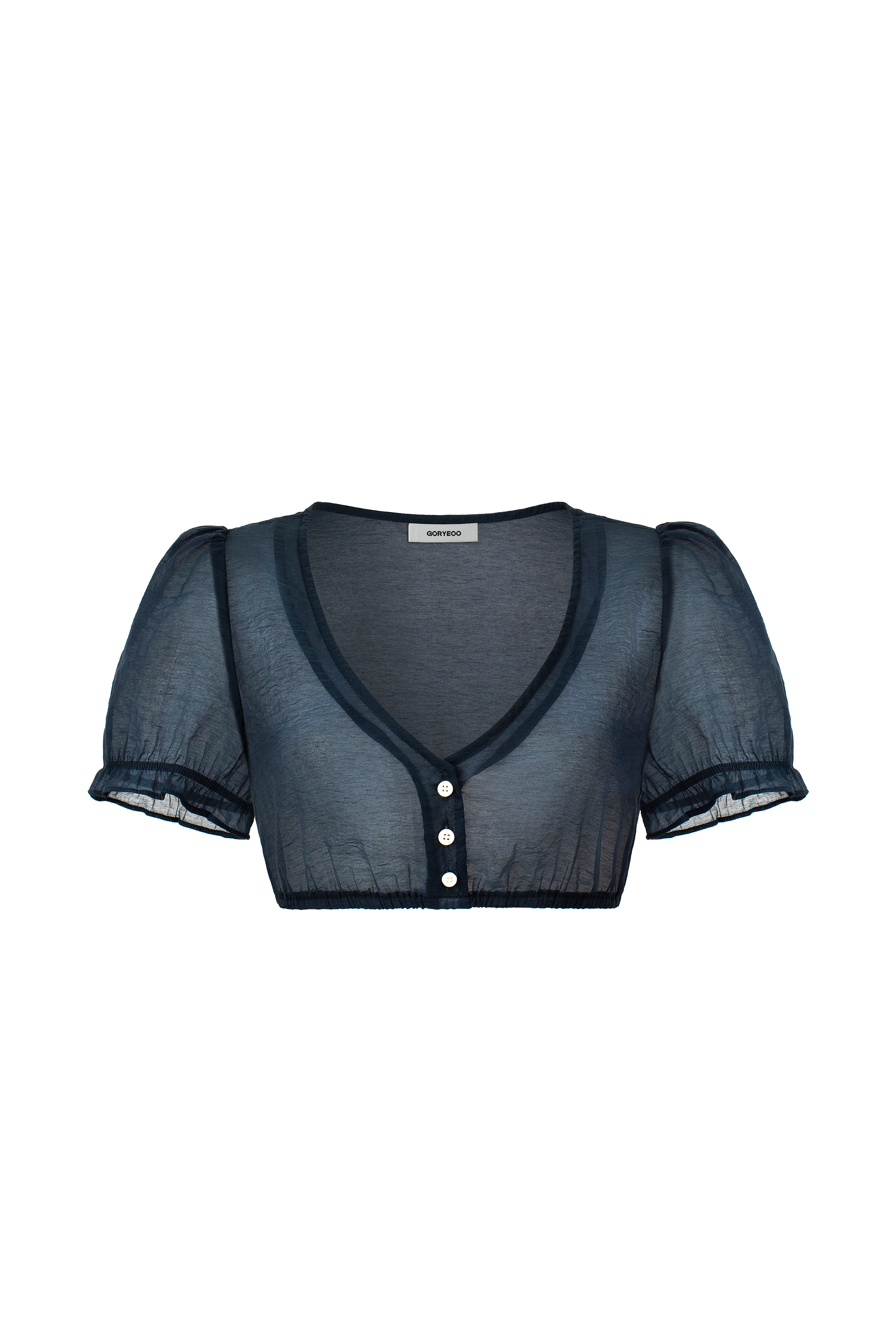 Dirndlbluse Glordi in Indigoblau