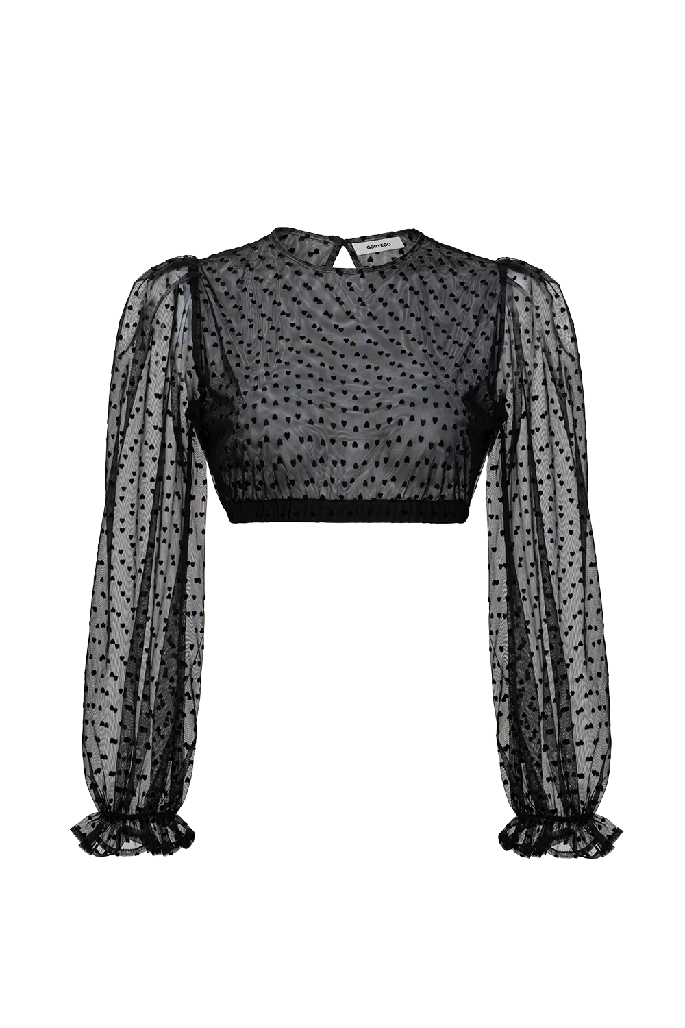 Dirndlbluse Jane in Ebenschwarz