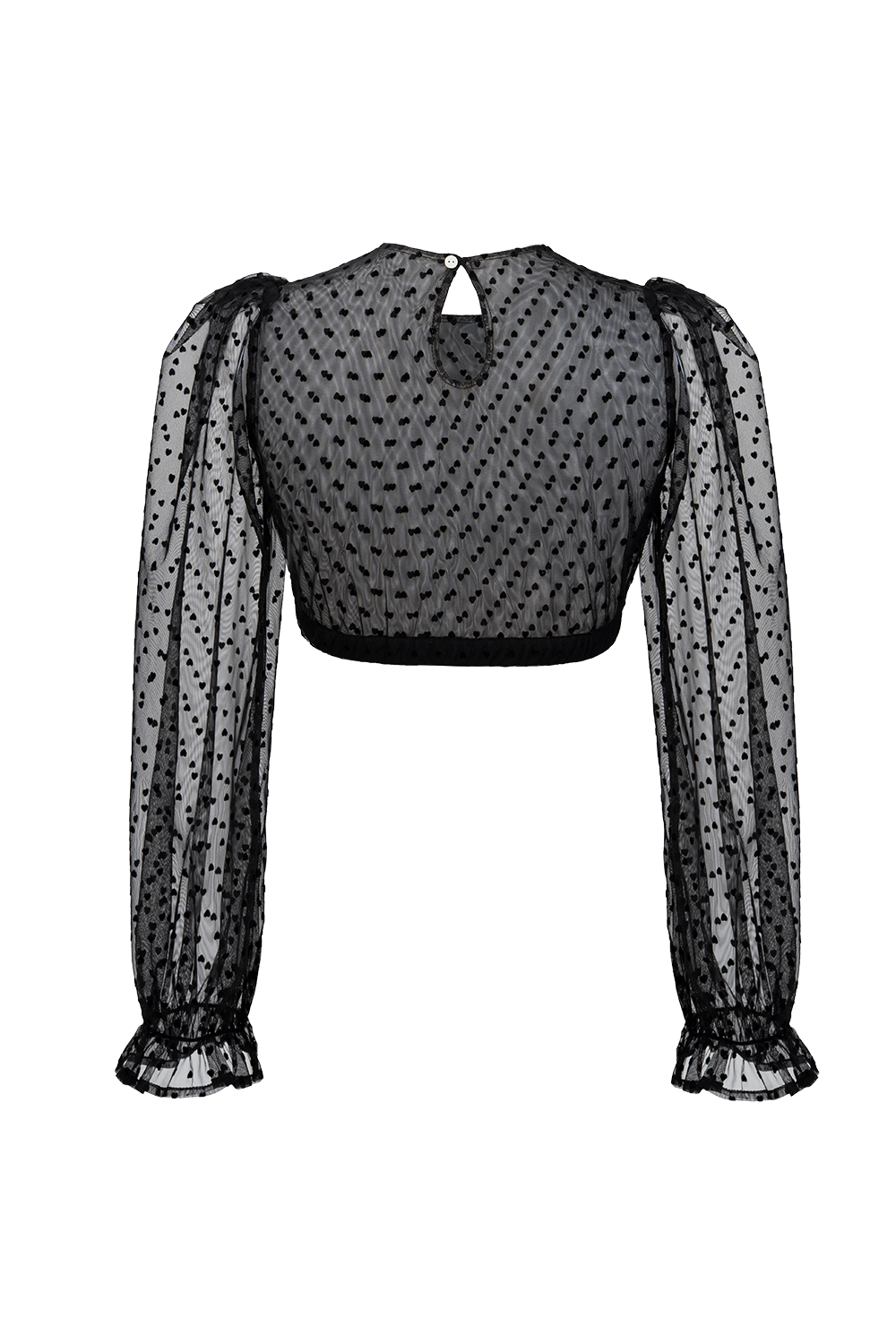 Dirndlbluse Jane in Ebenschwarz